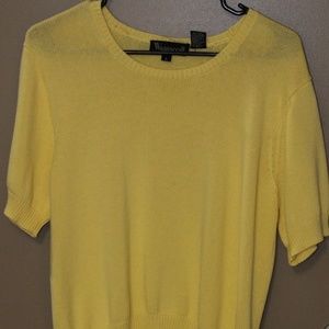 Yellow Knit Blouse